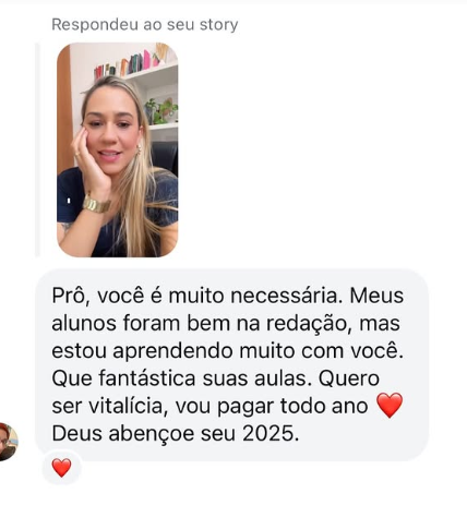 Depoimento de professor(a) que fez o CFC RED