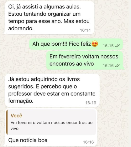 Depoimento de professor(a) que fez o CFC RED
